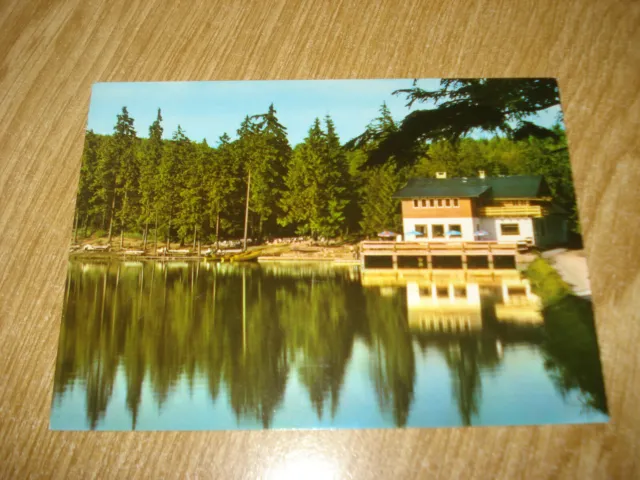 #ME3693 Ansichtskarte Fichtelgebirge Waldsee Fichtelsee Rasthaus 8591 Lippert