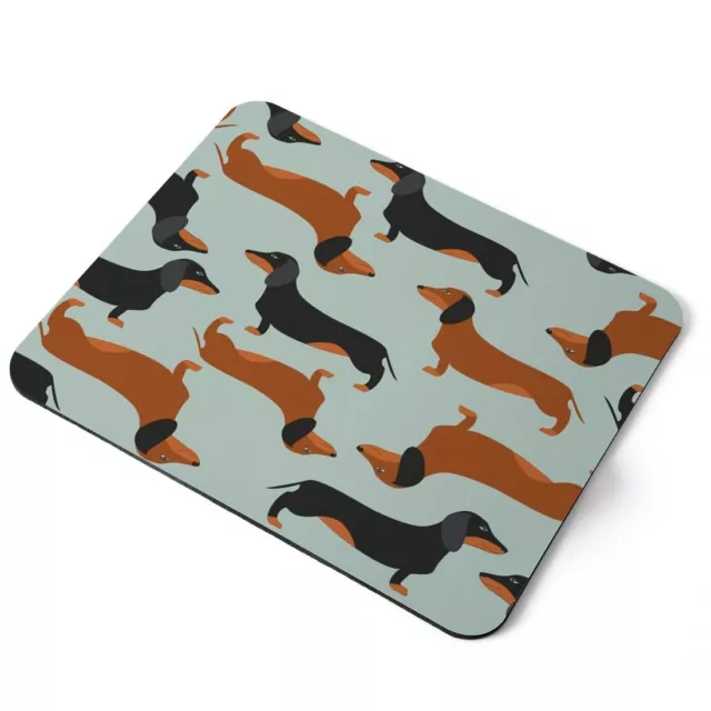 Mouse Mat Pad - Dachshund Sausage Dog Print Laptop PC Desk Office #14369