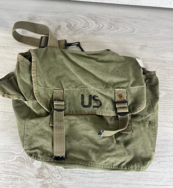 🔺 musette M36 us ww2 Collection Guerre Sac Vintage