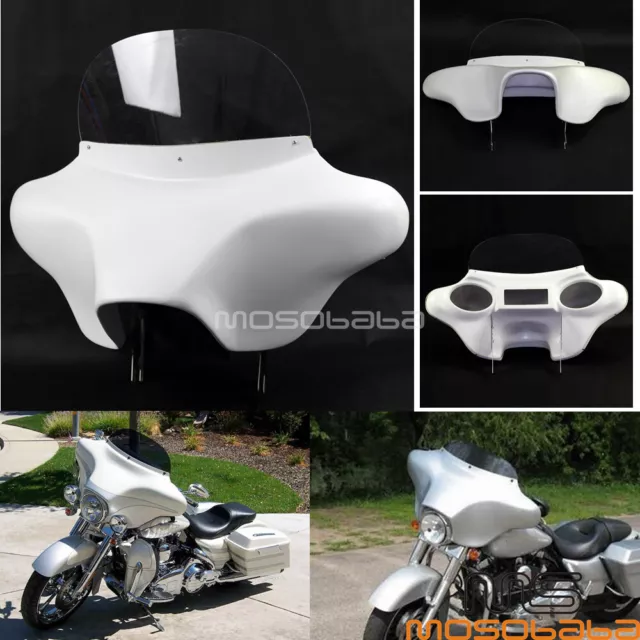 Batwing Fairing 6x9 Speaker Windshield For Harley Road King FLHR FLHRI FLHRC CVO