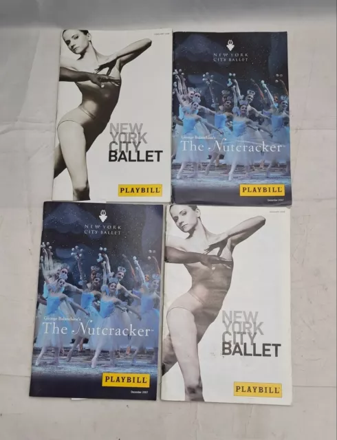 Lot of 4 Playbills New York City Ballet Nutcracker Blue Necklace 2000's