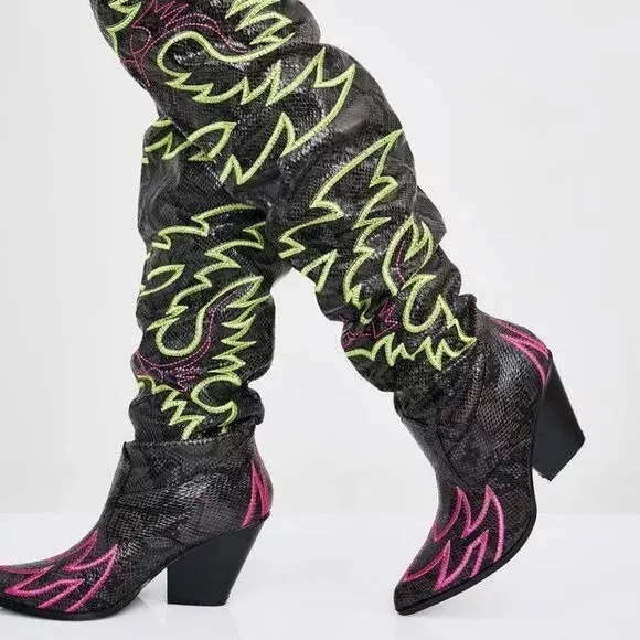 ATOMIC ON THE RUN BANDIT Cowgirl Boots Brand New / Fast Shipping