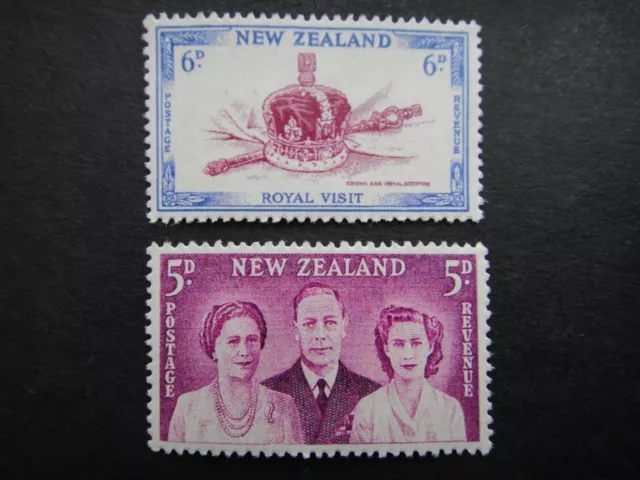 New Zealand 1949 Stamps MNH Unissued 1949 Cancelled Royal Visit
