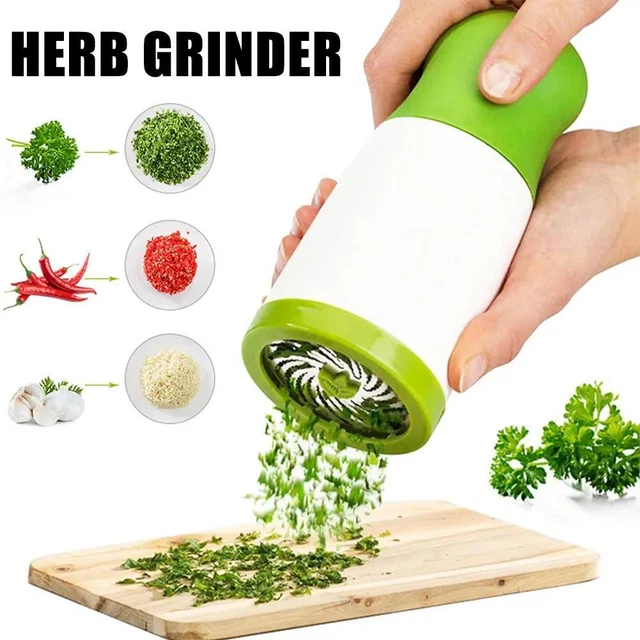 Molinillo de hierbas manual desmontable cortador de especias molino acero inoxidable alimentos·