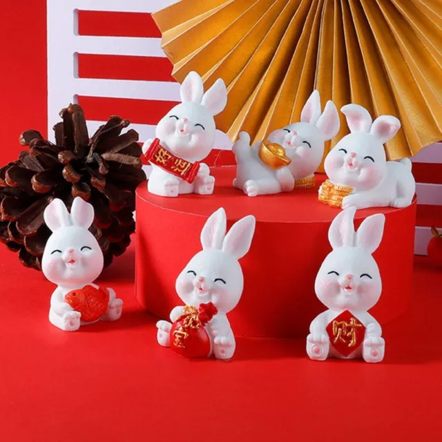Decoration Micro Landscape Dollhouse Rabbit Figure Toys Small Bunny Ornament