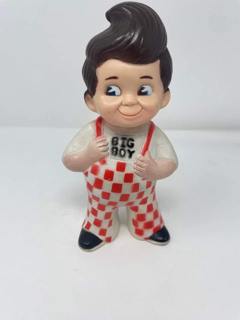 *Vintage* Big Boy Restaurant Of America Coin Bank 9" Soft Vinyl Piggy Bank