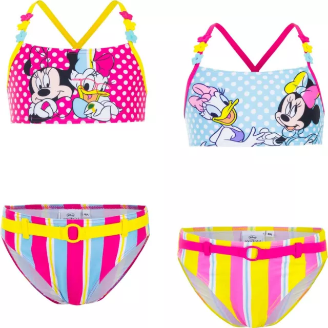 Costume da bagno bambina Minnie 2 pezzi bikini bimba mare piscina 3 4 6 8 anni