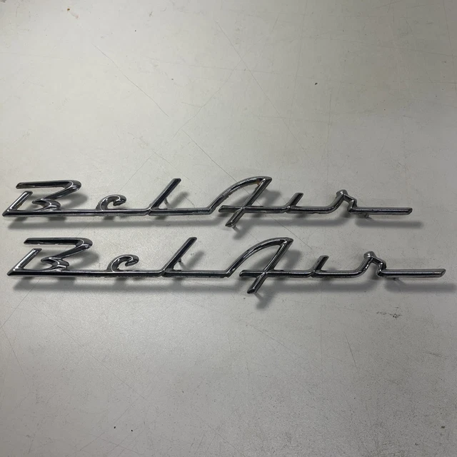 Nice Original 1955 56 Chevrolet Belair Emblems 3760013
