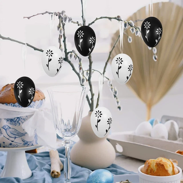 Easter Eggs Easter Hanging Colorful Hanging Eggs Props for Easter Tree Basket