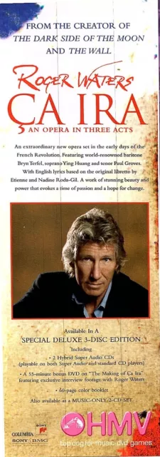 (Moj10) Advert 11X4" Roger Waters : Caira An Opera In Three Acts