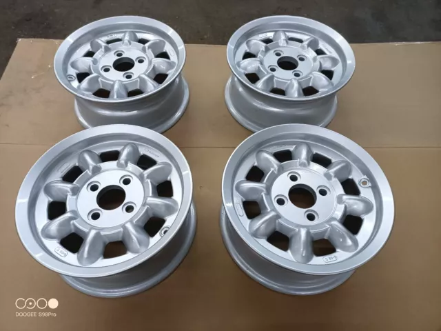 Genuine Minilite Alloy Wheels 14" X 6" 4x108 Ford Escort Cortina Capri