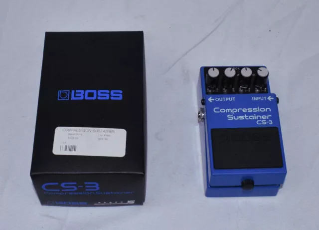 Pédale d'effet compresseur Boss CS-3 pour guitare