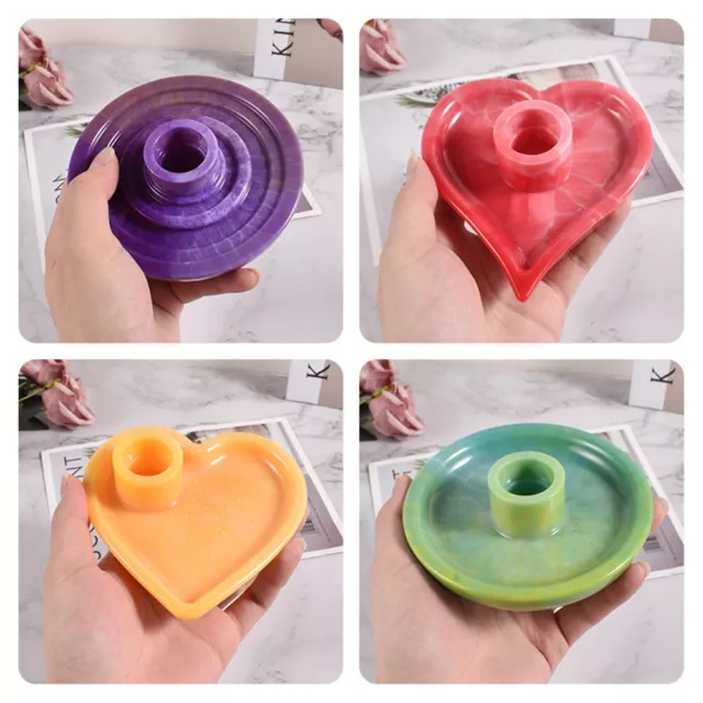 Portavelas versátil molde de silicona para amor perfecto para proyectos artesanales hágalo usted mismo