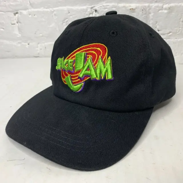 Vintage 1996 Warner Brothers Space Jam Snapback Hat Black