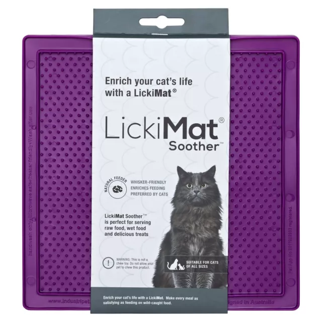 LickiMat Sucette Chat Violet, Anti-schling-matte pour Chats, Neuf