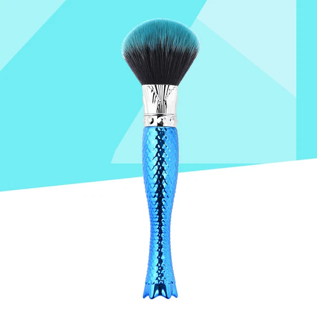 Plastic Handle Nylon Bristles Makeup Brush Cosmetics Powder Blush Brush for
