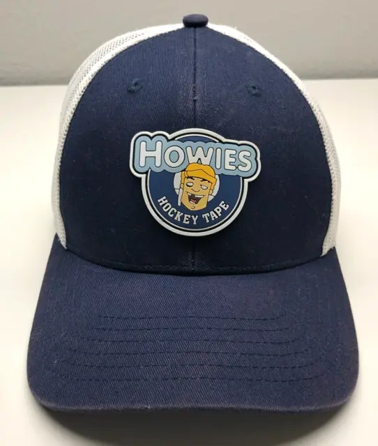 Howies Hockey Tape Trucker Hat Blue White OSFM Snapback Mesh Logo