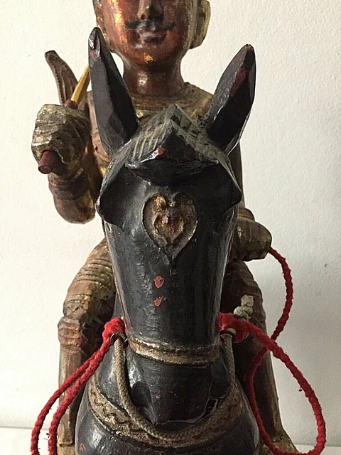 Antique Burmese Nat riding Horse figure 5