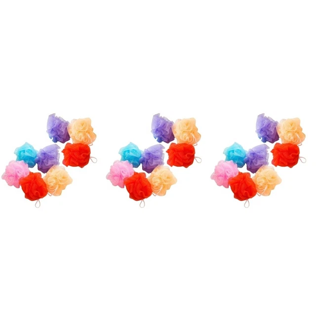 24 piezas malla de color baño bola ducha bola baño negro redes lavavajillas trasero con