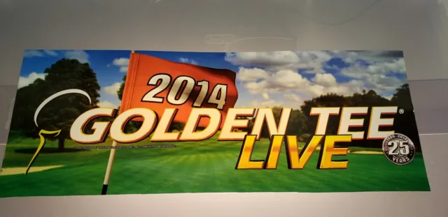 Golden Tee Live 2014 Video Arcade Game Translite Marquee, Atlanta (#305)