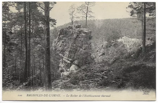 CPA ""BAGNOLES DE L'ORNE - Le Rocher de l'Establishment Thermal