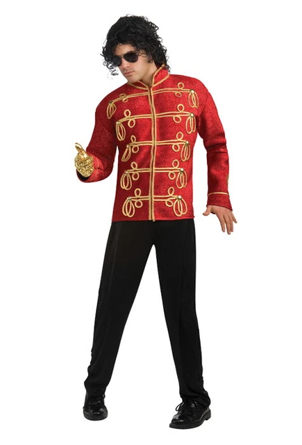 Michael Jackson Deluxe Red Military Jacket Adult Halloween Costume