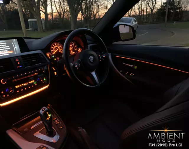 BMW 3 SERIES F30 F31 F80 Ambient Light Insert Mod Upgrade - FLEX -  AmbientModz EUR 37,95 - PicClick DE