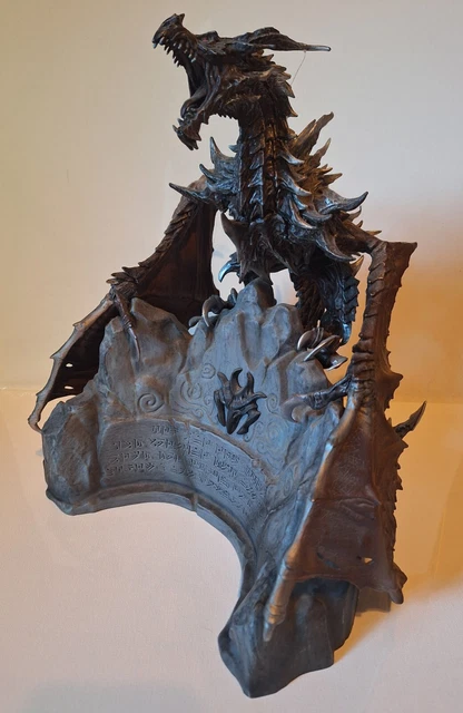 ELDER SCROLLS V Skyrim Alduin Dragon Collectors Statue With Base And ...