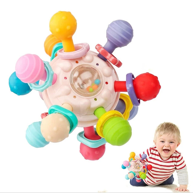 BABY TEETHING TOYS for Babies 3612 Months Sensory Rattle Chew