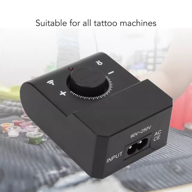 (US Plug) Black Tatoo Machine Alimentation Tatouage Machine Batterie Tatouage 3