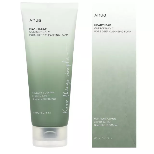 A-NUA Heartleaf Quercetinol Pore Deep Cleansing Foam Mild Facial Cleanser 150ml