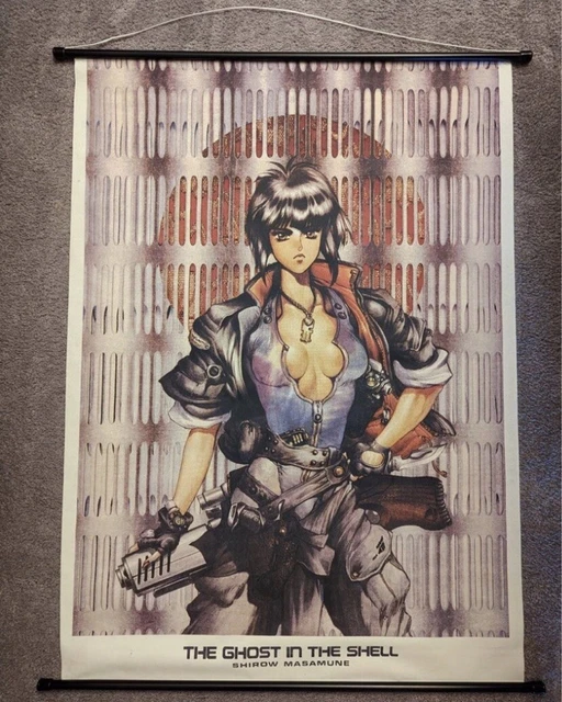 Vintage Ghost In The Shell Masamune Shirow Anime Wall Scroll Art Work