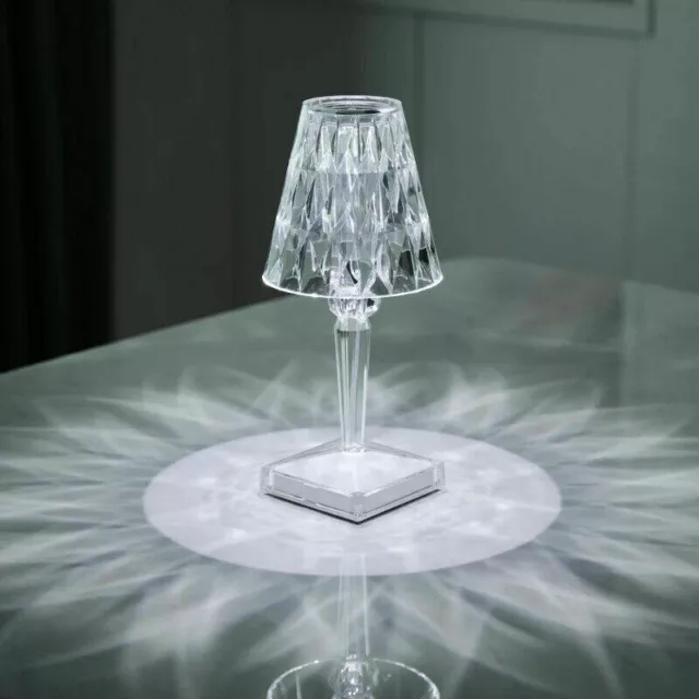 Lampada Da Tavolo Led Ricaricabile Per Bar Ristoranti Hotel Pub Trasparente