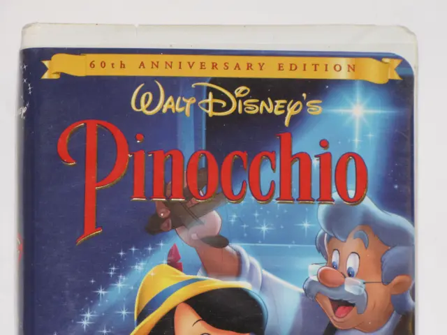 Pinocchio VHS 1999 Special 60th Anniversary Edition Walt Disneys Clamshell 5