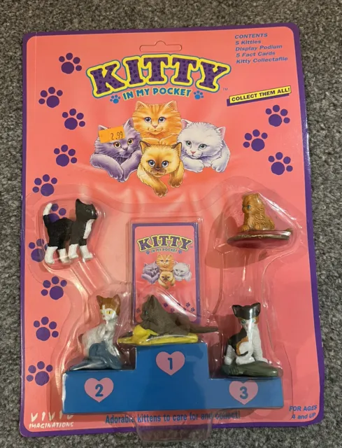 Vintage Kitty In My Pocket Set 1994