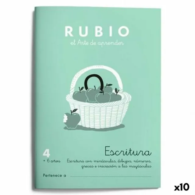 Schreib- und Kalligraphie-Notizbuch Rubio Nº 4 A5 Spanisch 20 Bettlaken [10 S