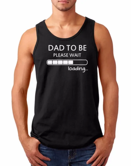 Tank Top Dad To Be T Shirt Baby Announcement T-Shirt New Daddy Pregnancy Reveal