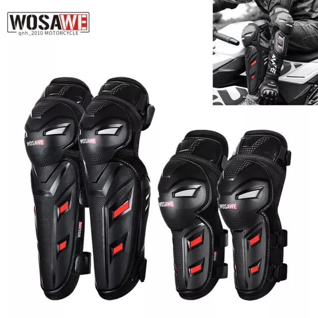 WOSAWE Knee Elbows Pads MX MTB Motocross Protectors Armour Motorcycle Mens Women