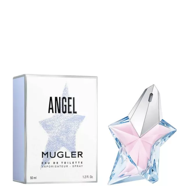 Mugler Angel 50ml Eau De Toilette EDT Women's Spray Refillable.