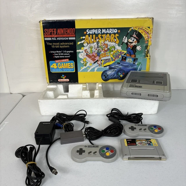 SUPER NINTENDO GAME Console Limited Edition Super Mario All Stars Boxed ...