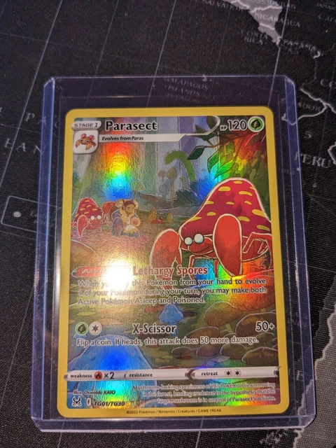 Parasect | TG01/TG30 | Full Art | Lost Origin Trainer Gallery | Pokemon Card | M