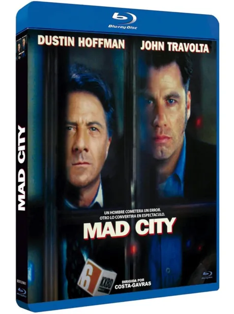 MAD CITY *1997 / John Travolta / Dustin Hoffman* NEW Region A B C Blu Ray