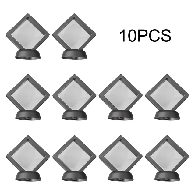 6x Vitrines Bijoux Flottantes 3D | Boîtiers Display Transparents Pour Collection Ou Exposition