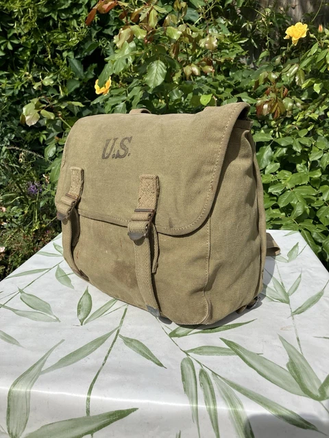 RARE ORIGINAL US Army WW2 Musette Pack M1936 M36 Satchel Field Bag