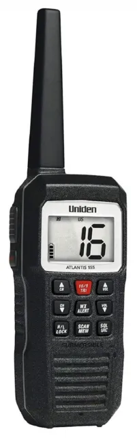 Uniden Atlantis 155 Handheld Floating VHF Marine Radio Boat 2-Way Waterproof 2