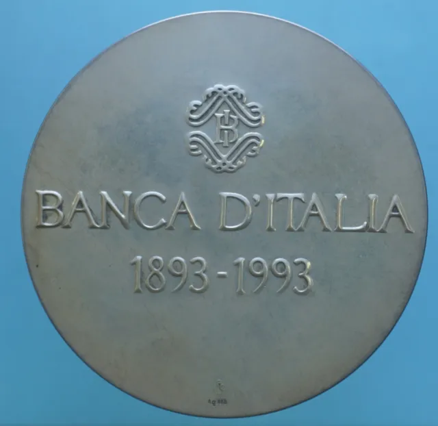 Banca D'italia Medaglia 1993 100º Anniversario  Collezione Numismatica 3