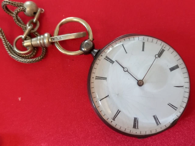 Montre Gousset à Clé Argent Massif - Marque RIANT à Ste Maure - Antique Et Rare
