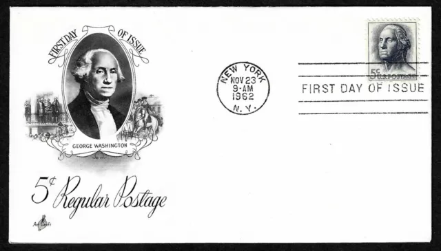 Usa, Scott # 1213, Artcraft Fdc Cover Of 1962 George Washington