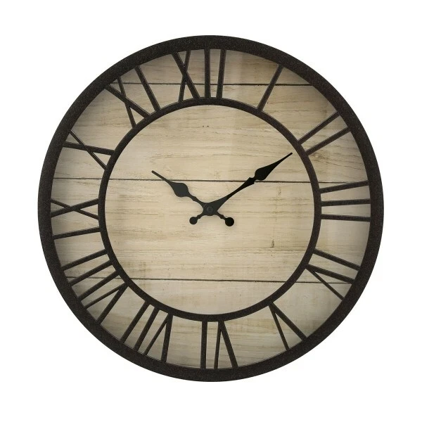 Wall Clock Quid Black Plastic (40 cm)