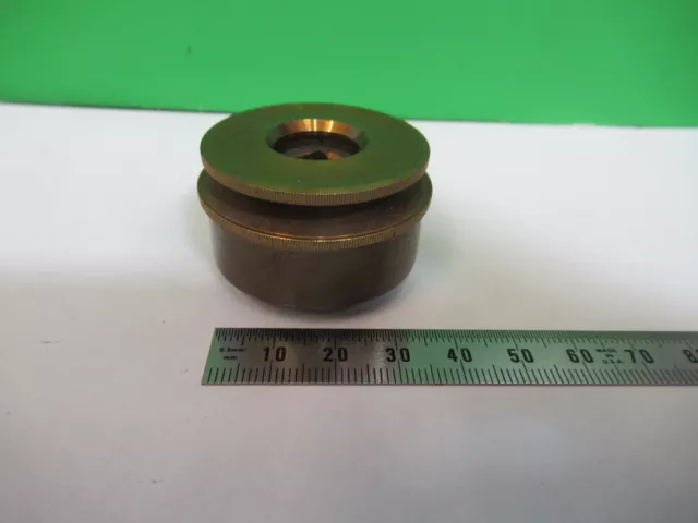 Antique Brass Polarizer Pol Uk England Microscope Part As Pictured P2-B-62